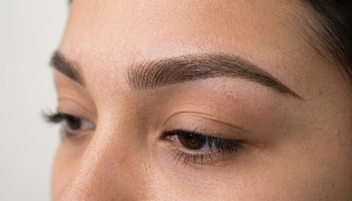 Hibrid szemöldök tetoválás
